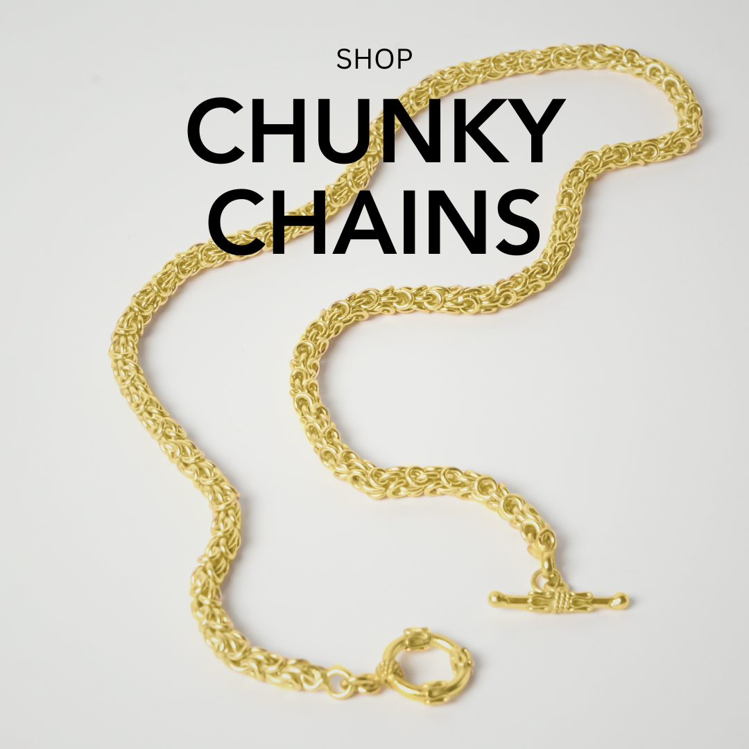 CHUNKY CHAINS UNISEX JEWELRY LINKS ACCESSORY Equiivalence