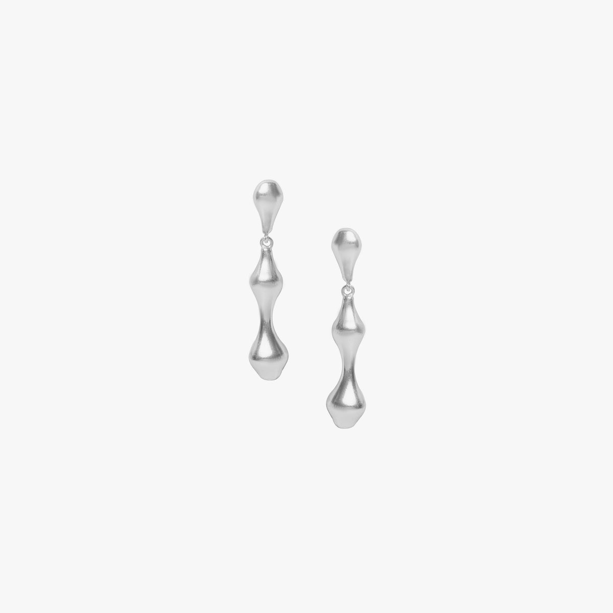 Droplet Dangles - Silver Tone