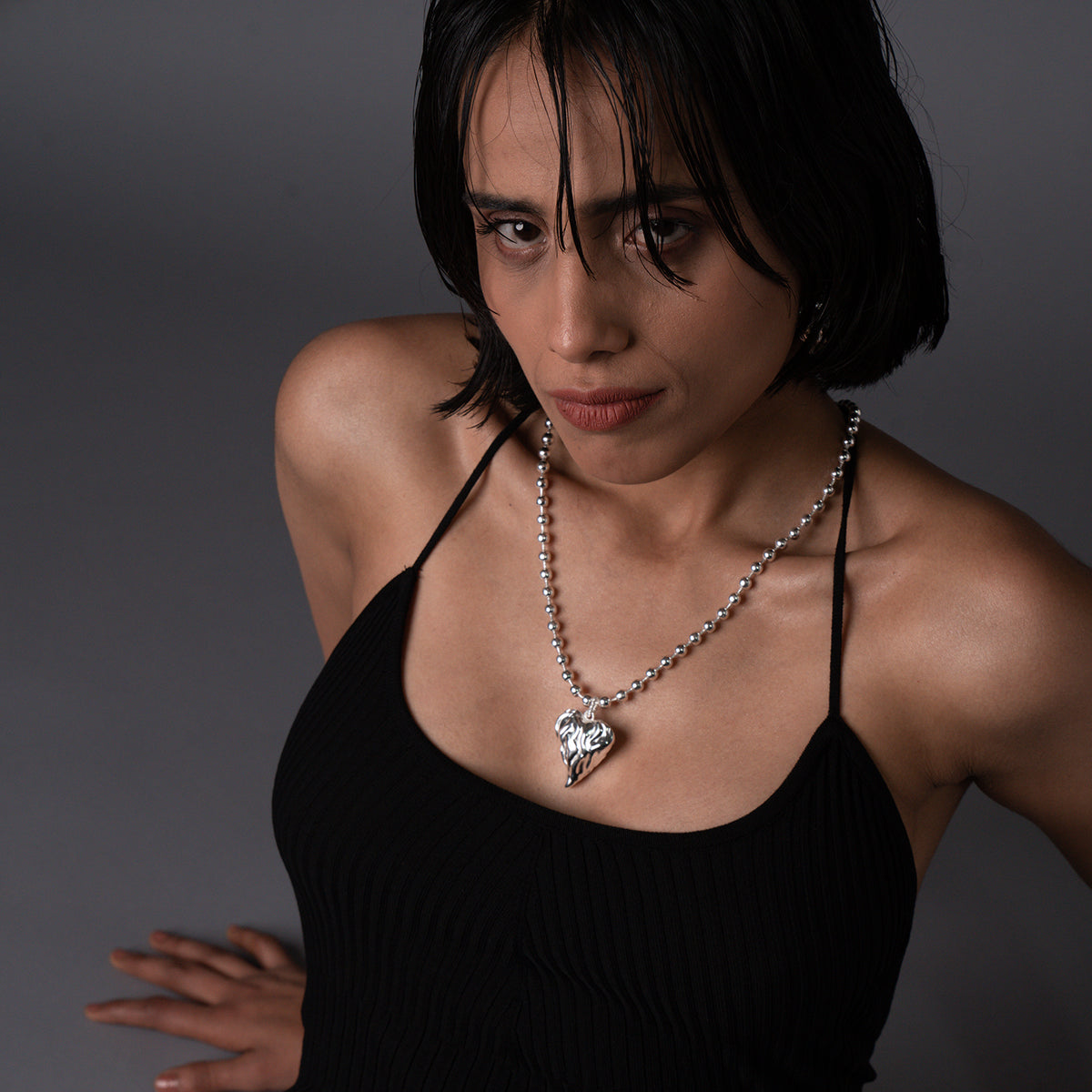 Cardi Necklace - Silver Tone