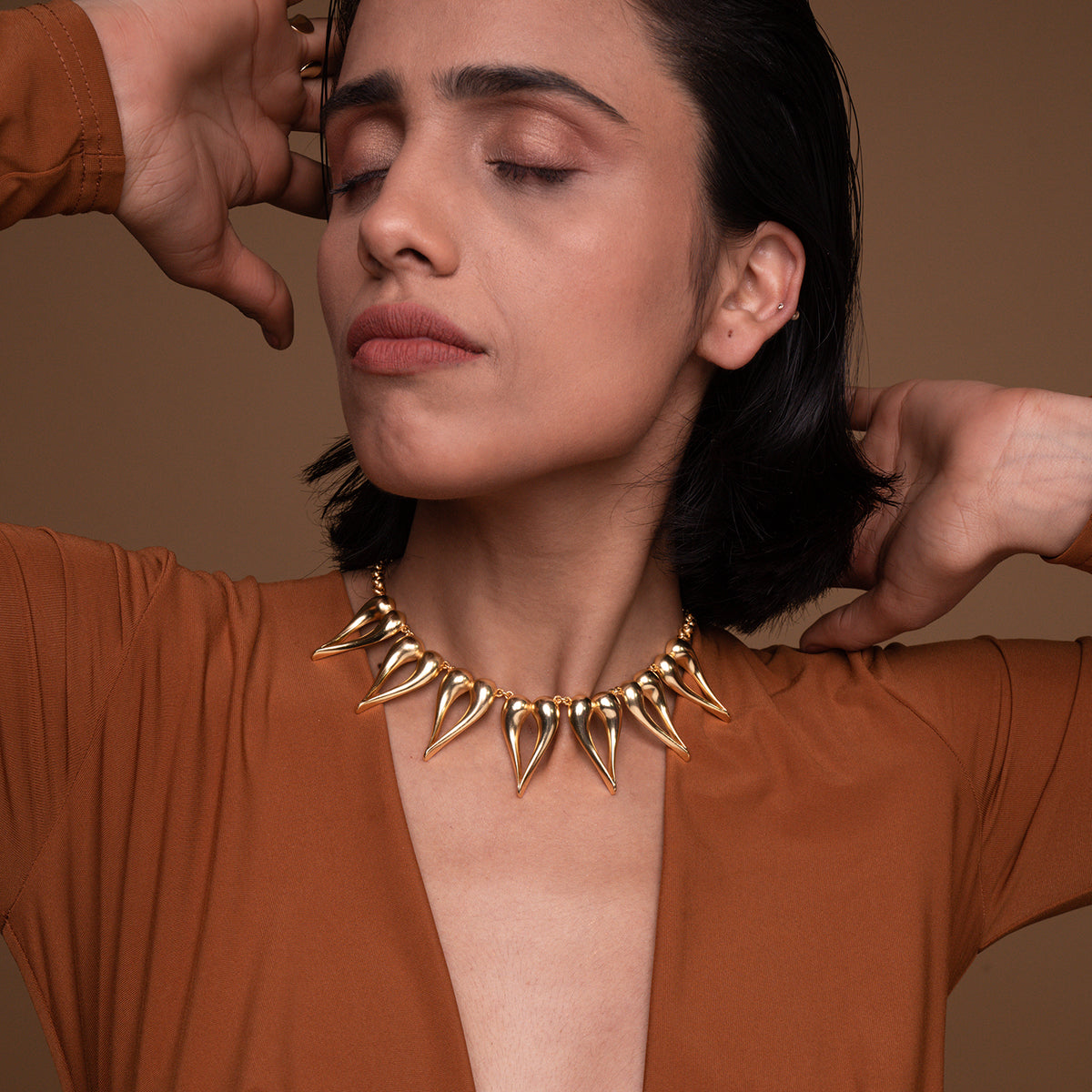 Venus Necklace - Gold Tone