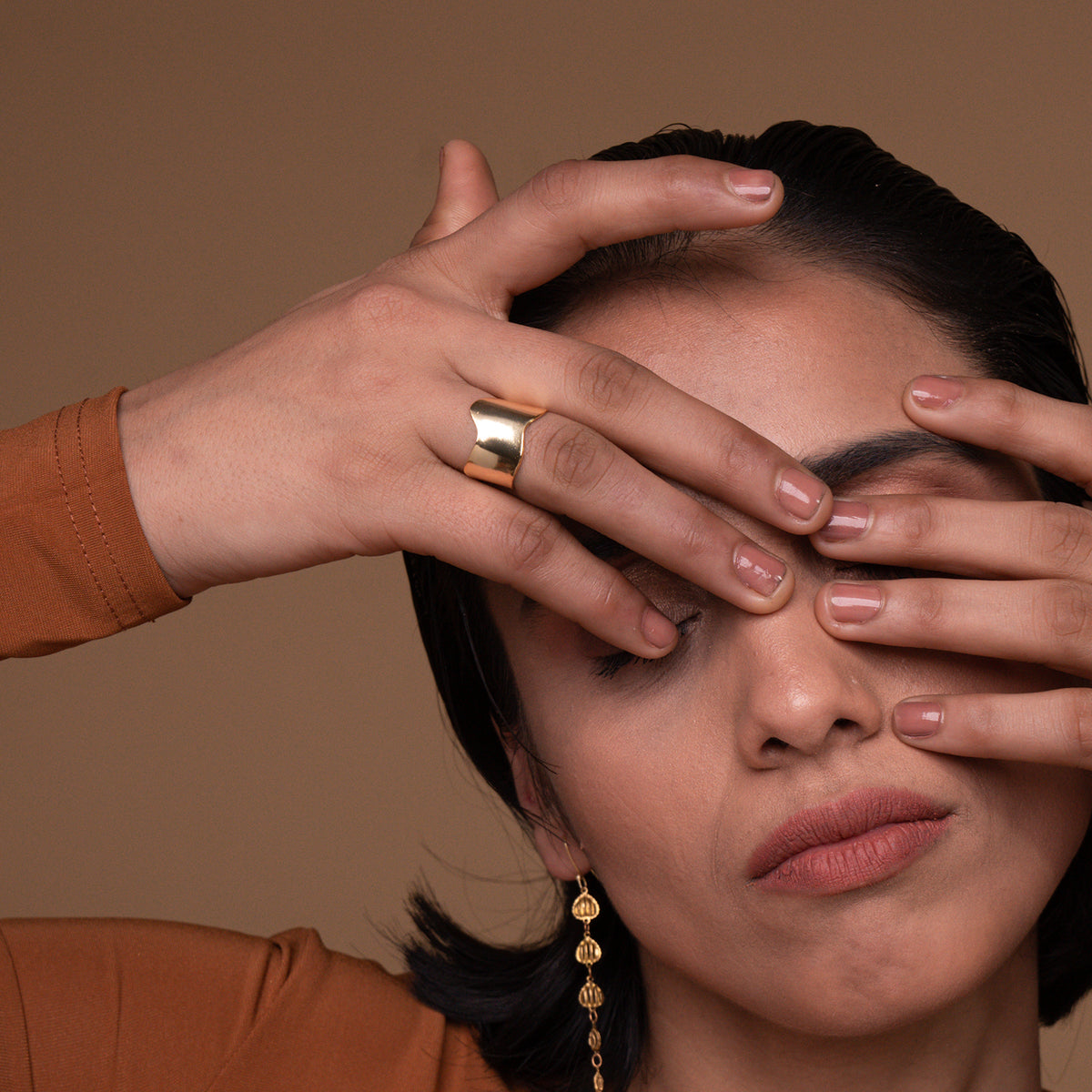 Handcrafted Brass Ring | Everyday wear Jewelry | Gold Plated – Equiivalence