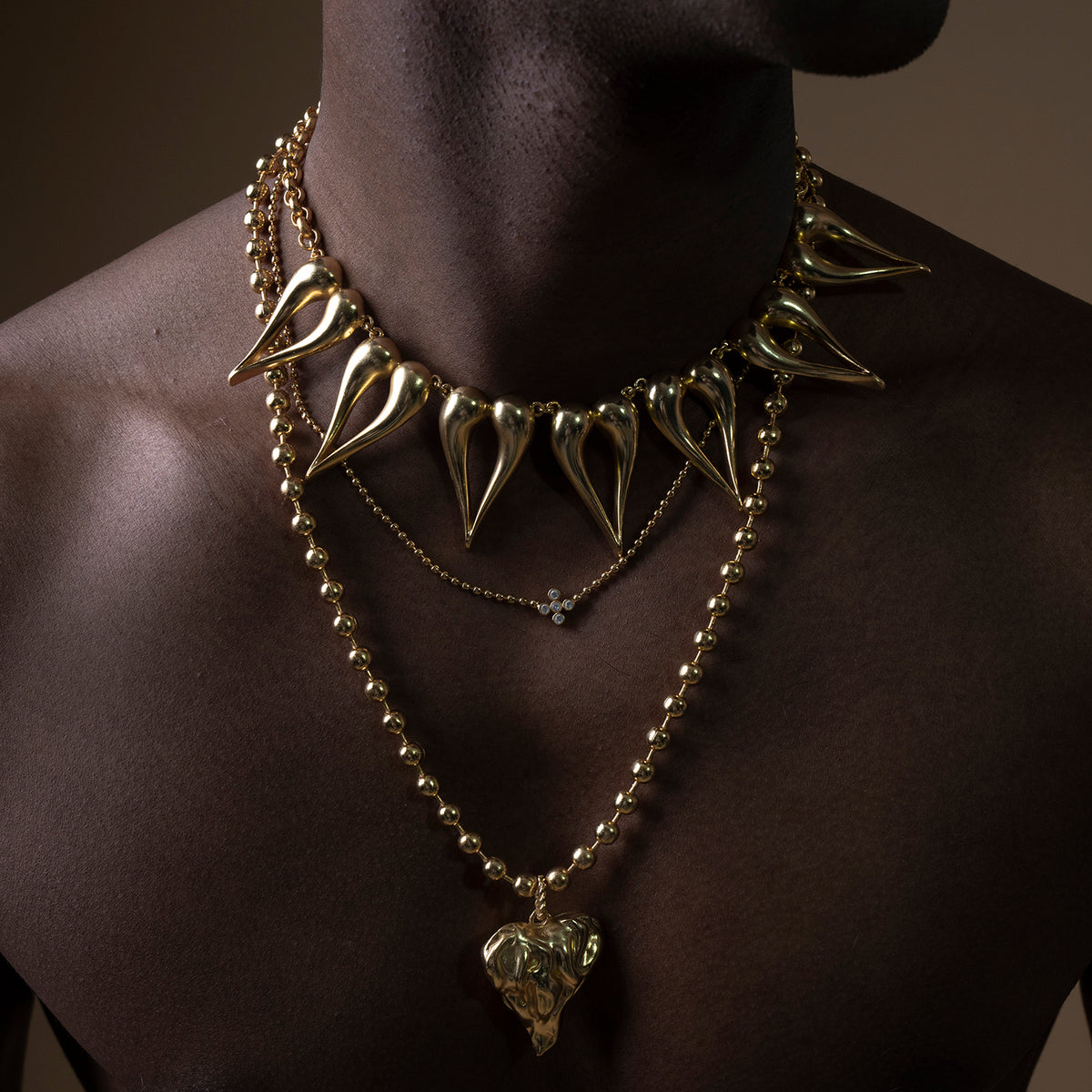 Cardi Necklace - Gold Tone