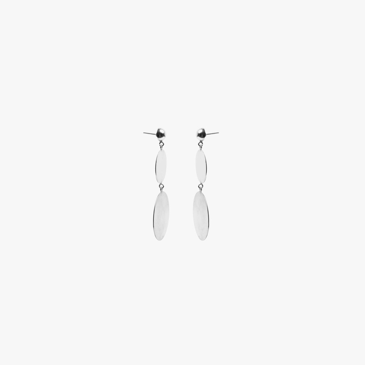 COIN EARRINGS - SILVER TONE