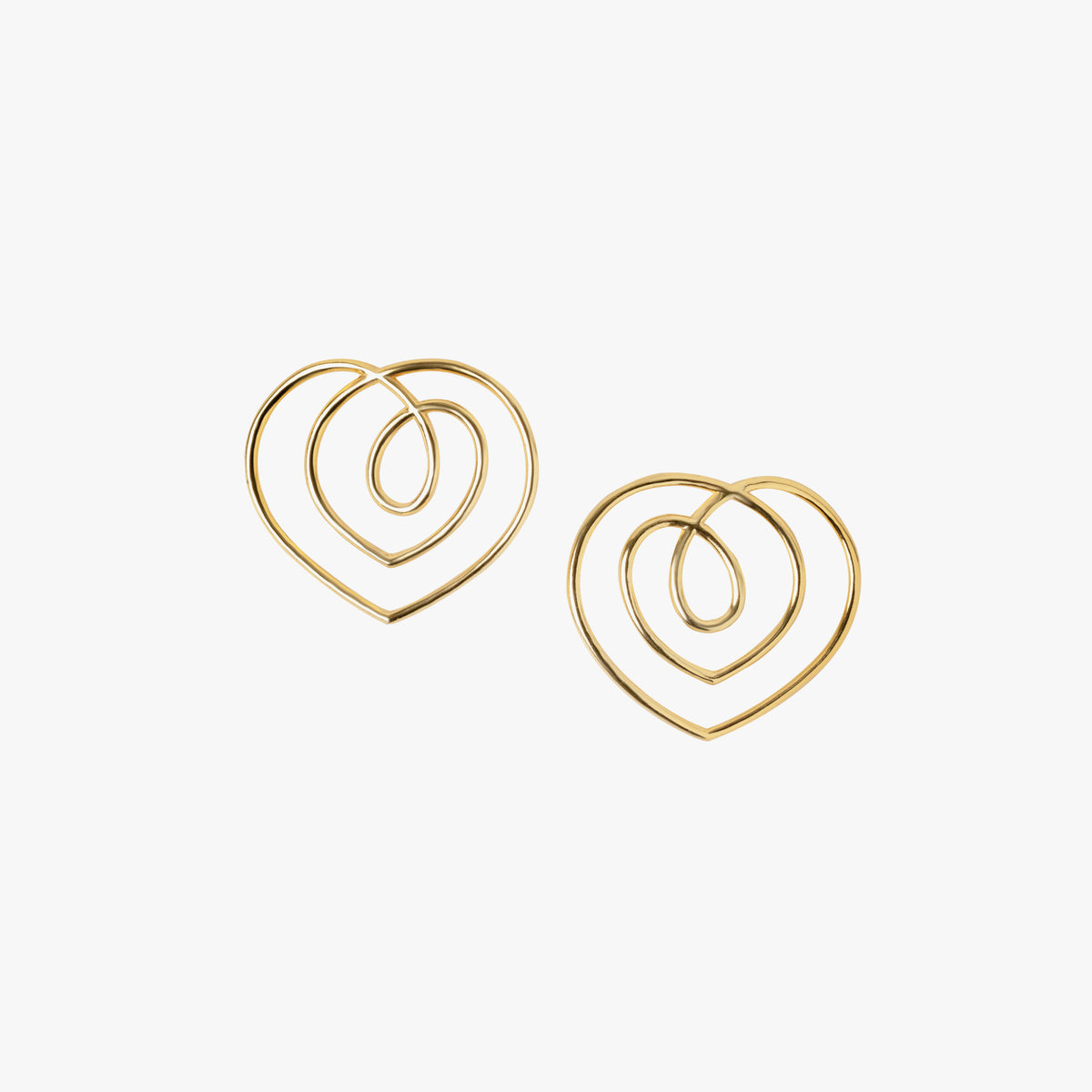 Beau Earrings - Gold Tone