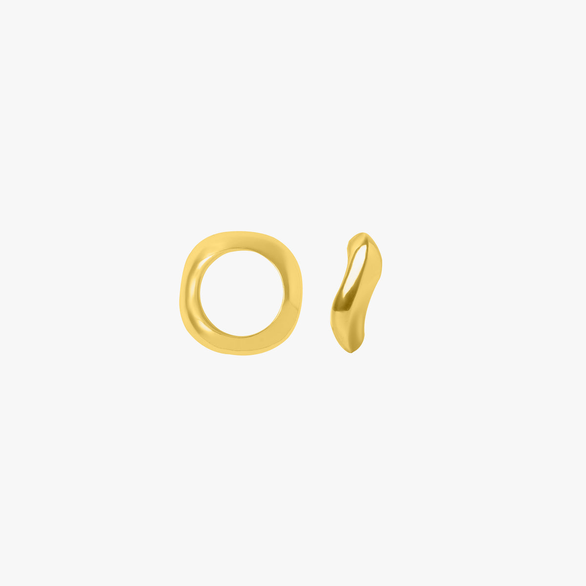 Wave Ring - Gold Tone