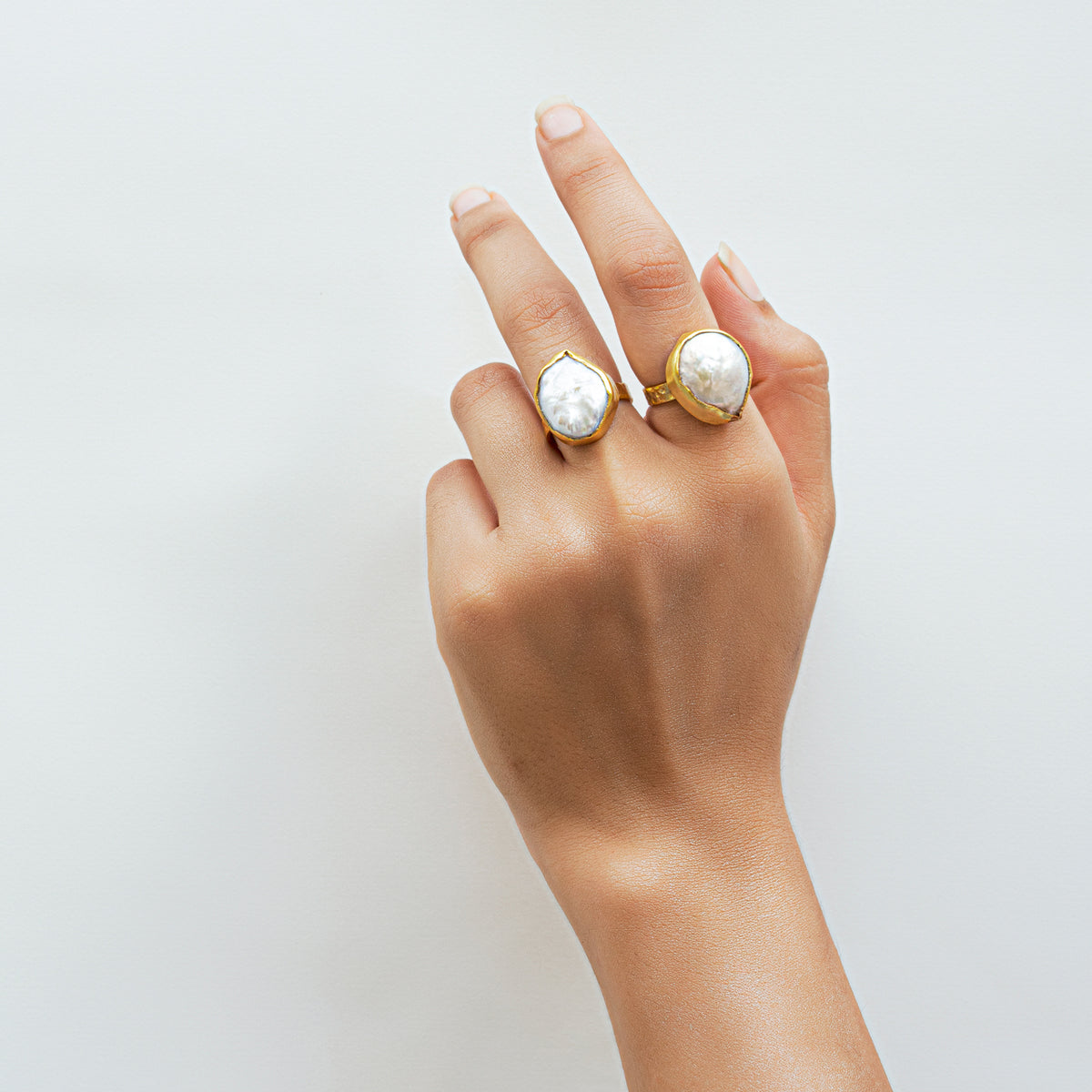 Kiyomi Adjustable Pearl Ring
