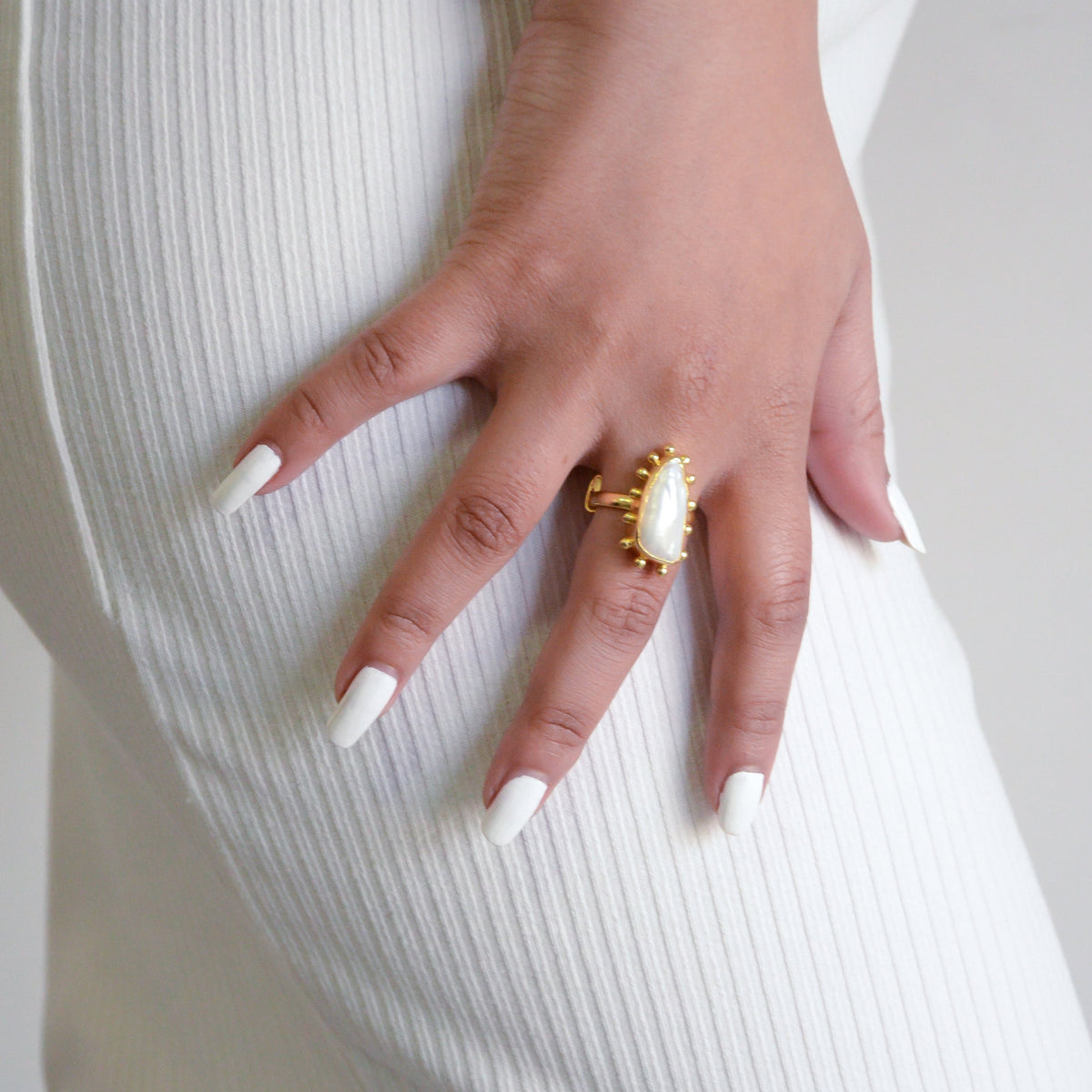 Cotten Rings Brass Earrings | Gold Textured Ring | Statement – Equiivalence
