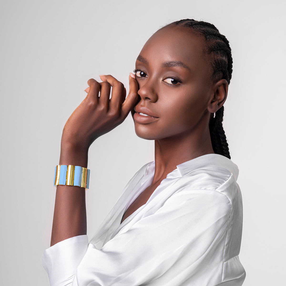 Log Bracelet - Ice Blue